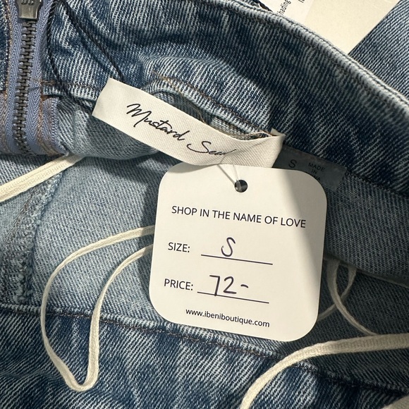 NWT Mustard Seed Denim Romper - Picture 5 of 6